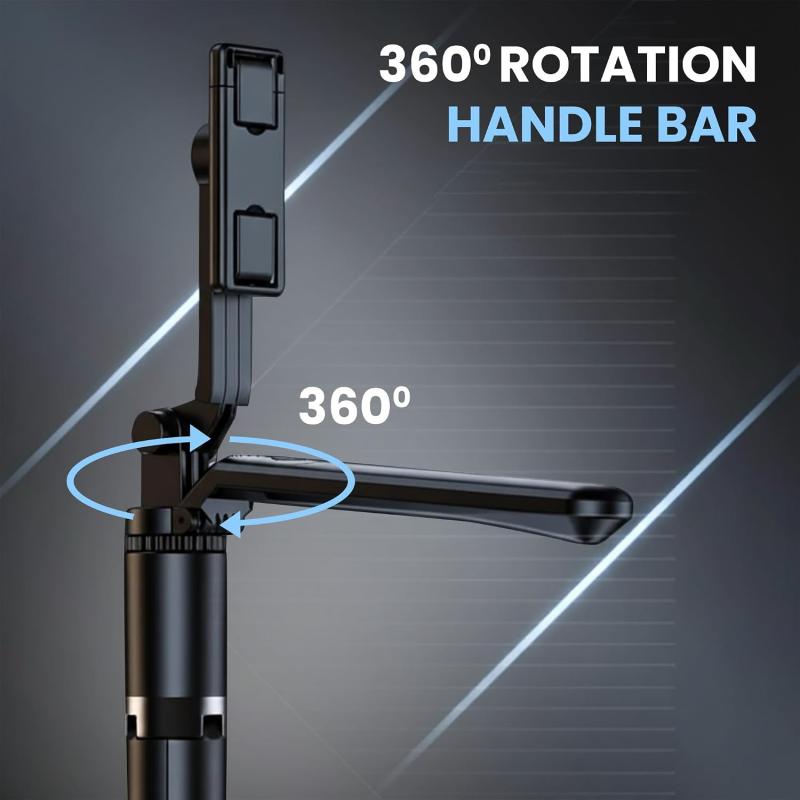 R16 selfie stick extended to full 67 cm length with phone holder