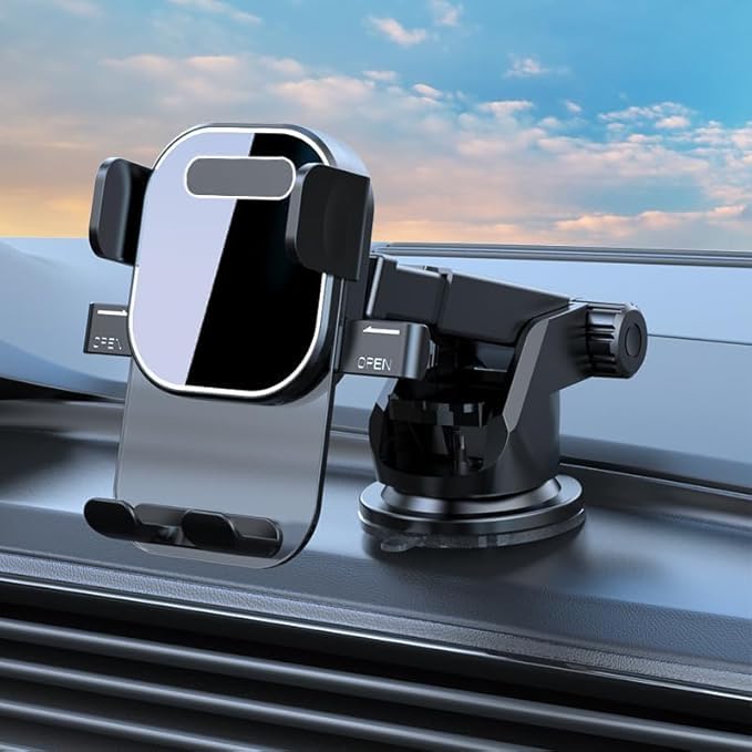 N79 Ultra Strong 360° Rotational Car Mobile Phone Holder with Strong Suction for Dashboard & Windshield