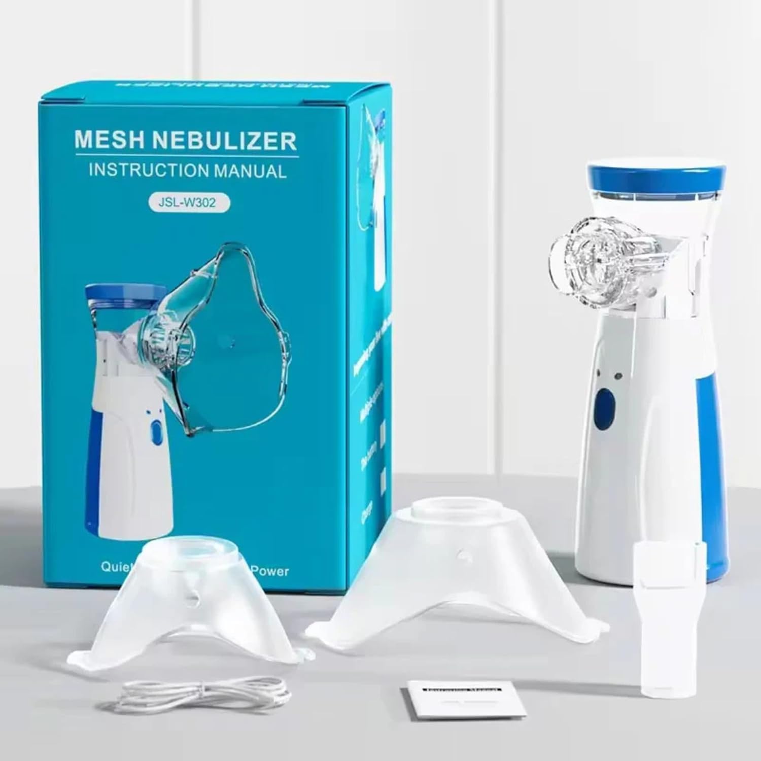 Rechargeable Ultrasonic Portable Nebulizer for Respiratory Relief – Adults & Kids