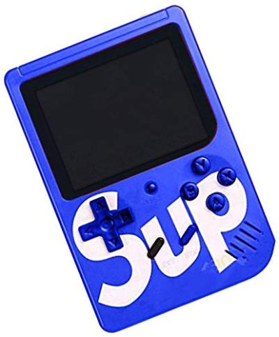 Compact SUP 400 in 1 game box console showing front display and buttons