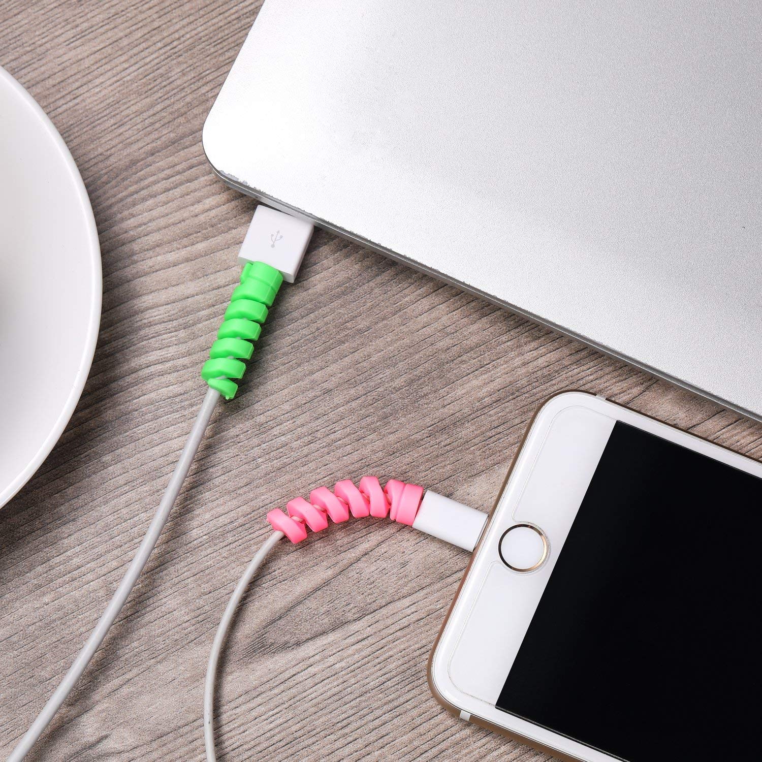 Spiral Cable Protector Wire Protector for All Charging able Cover Set of 3 (12 Pieces)