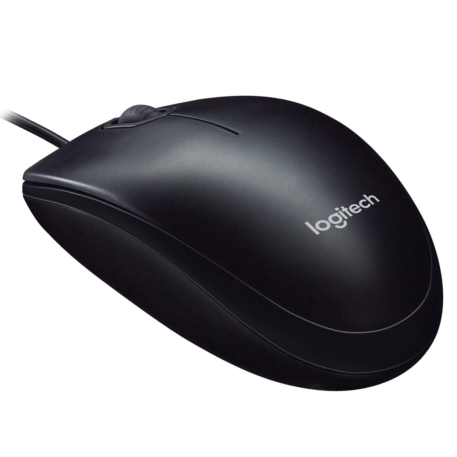 Logitech M90 Wired USB Mouse, 3 yr Warranty, 1000 DPI Optical Tracking, Ambidextrous PC/Mac/Laptop - Black