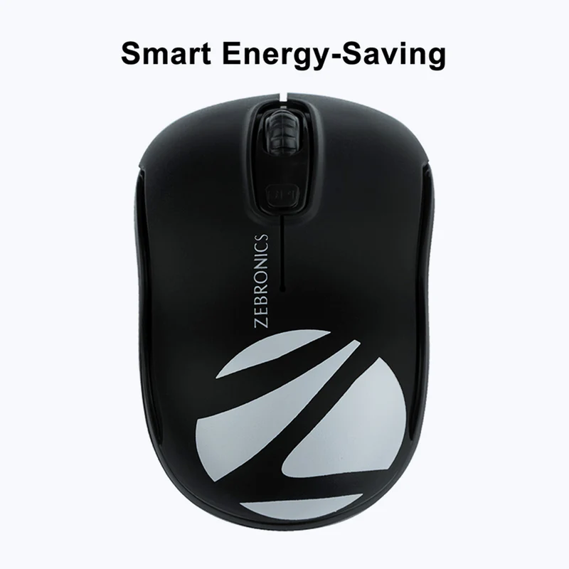ZEBRONICS Zeb-Dash Wireless Optical Mouse  (2.4GHz Wireless, Black)