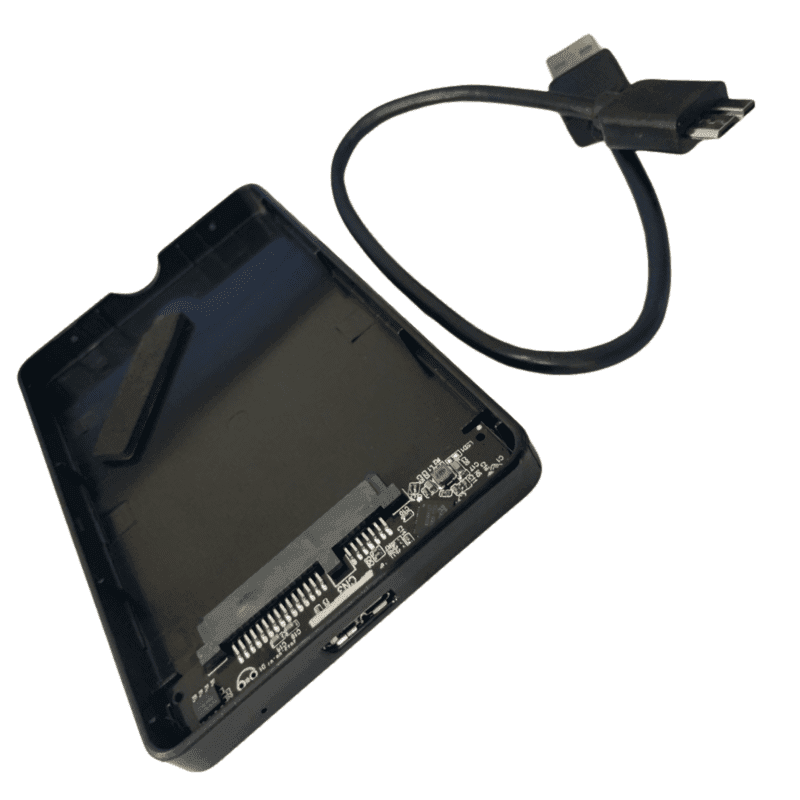 ADNET 2.5"(6.3cm) USB 3.0 HDD Enclosure Case Cover for SATA HDD | SATA HDD Enclosure High Speed USB 3.0 | Tool Free Installation | Black