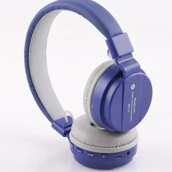 SH12 Bluetooth Headphone with SD Card Slot / with music and calling controls (Blue)