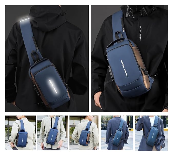 Premium Waterproof Sling Bag for Men – Stylish, Secure & Travel-Ready